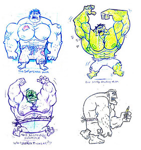  > Nickelodeon Character design test
Hulk concepts for the fairly odd parents show