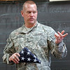 SmugMug > keywords > combat > Presentation: Master Sgt. John Plasse presents a Flag to Jan Greulach's class that was used on a combat mission in Afghanistan during his visit to her Lost Creek class Monday morning.