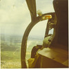 SmugMug > keywords > capt > 4. On final at MCAS Futema from the backseat of an OV10 Bronco, a Marine recon plane. The pilot, whose helmet is reflected in the rearview mirror, was Capt John Ray.