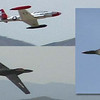 SmugMug > keywords > stryker > This is a low res picture I found on the web that was used a background for the description of Soar Utah 2002.  Cool part for me is the black plane (top and bottom view) is mine!  It's my rocket boosted Stryker model (51 inch span)