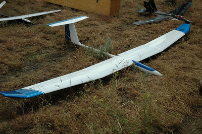  > 10 Ft wingspan Airtronics Legend sailplane with 51" stryker and 66" sparrow sailplanes in background.