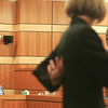 SmugMug > keywords > terry > 10DEC09  Lorain County Assistant Prosecutor Laura Swansinger questioned Terry Little's testimony that he 'only wanted to hurt' Lewis Turner by shooting him from behind in the shoulder.  She asked if he knew where the heart was and other organs.  Judge Ewers is at far right.  Little is charged with murder but is trying to argue self defense.  After a scuffle a second or third shot fired by Little was the actual wound that proved fatal.  photo by Chuck Humel