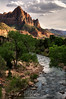 SmugMug > keywords > commanding > The Virgin River Meanders Among the Commanding Presence of Watchman Mountain