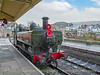 SmugMug > all-time keyword > wales > GWR Collett Panier tank 6430 at Llangollen Station, November 07, 2009. It is seen carrying a poppy headboard to mark Rembrance weekend.

6430 was a regular operator on the Plymouth - Tavistock - Launceston line. 

The 6400 class had been introduced from 1932.