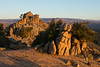 SmugMug > keywords > king > Rock formations such as the one in front that looks like the Lion King, glow in the light of sunrise at Hartman Rocks Recreational Area near Gunnison, Colorado.